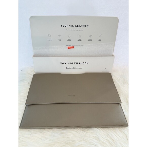 Von Holzhausen The iPad Portfolio Leather Reinvented Case 12.9 Inches Stone - Picture 10 of 16